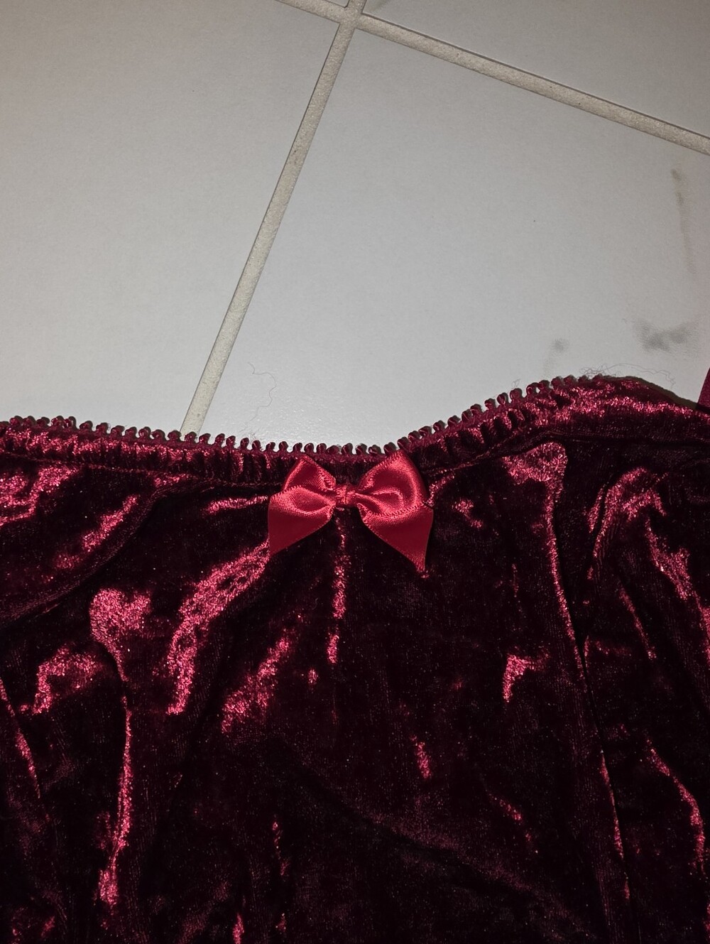 Womens Red Velvet Tank Top